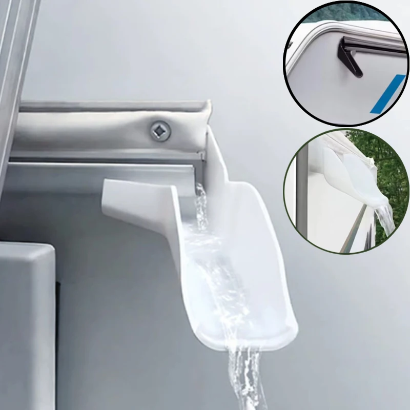 

2 шт., каналы для воды на крышу автофургона, мини-носики для желоба, удлинитель желоба с капельным краем, направляющие для беседки, дождевой воды, высокое качество, прочный