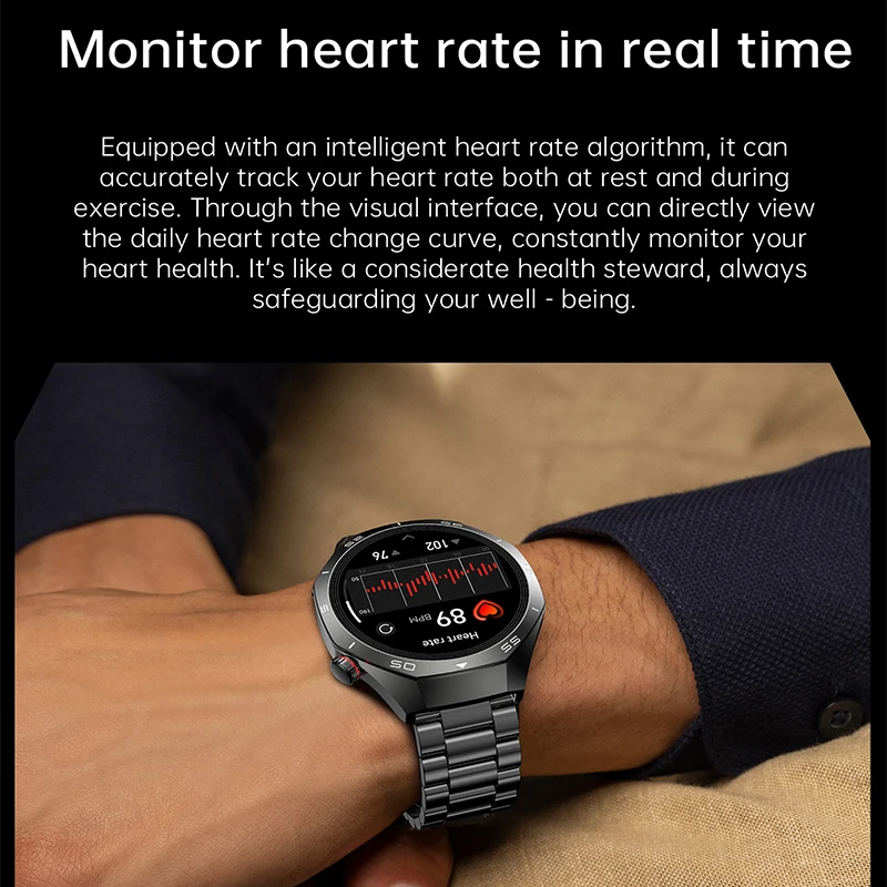 IMOSI 新しいアウトドアスポーツスマートウォッチメンズ 360*360 HD ディスプレイ心拍数フィットネス防水ビジネス Bluetooth 通話 Ftiness 腕時計