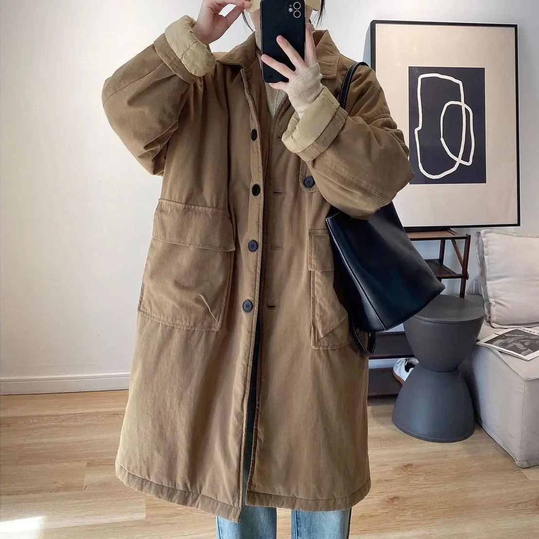 

2026 Fashion Autumn/Winter Women's Windbreaker Coat Commuter Work Clothes Windbreaker