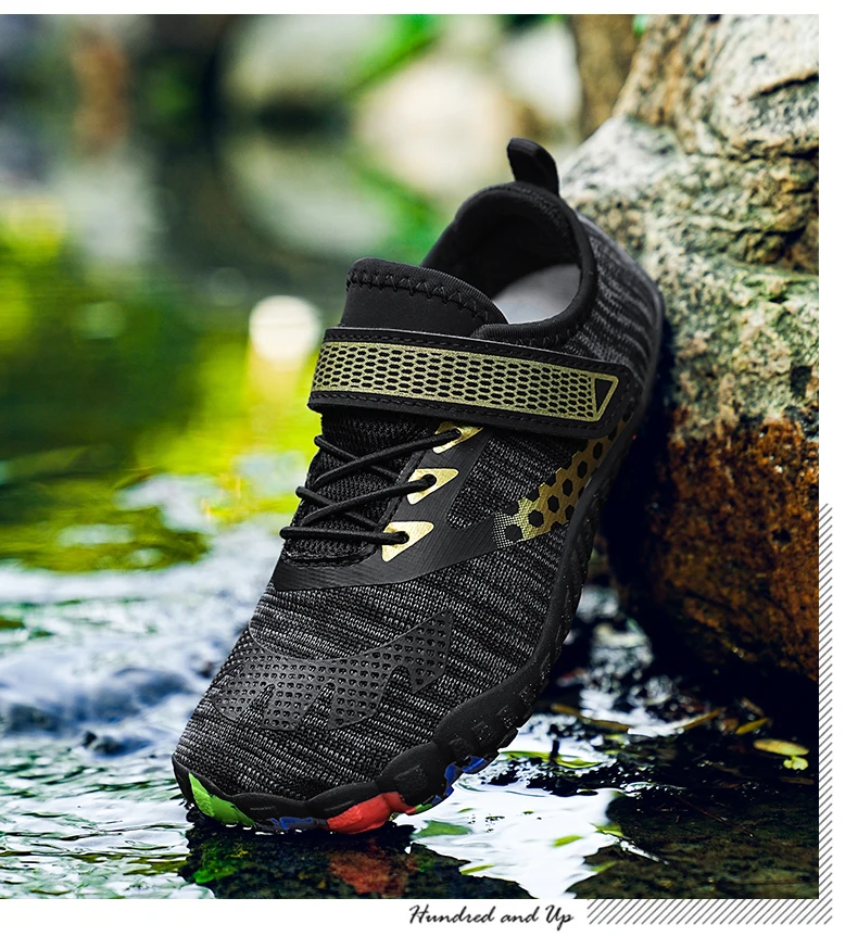 Kinder Aqua Schuhe Schnell trocknend Strand Barfuß Wasser Schuhe Jungen Mädchen Turnschuhe Schwimmen Bootfahren Outdoor Waten Sport Schuhe – Detail 7
