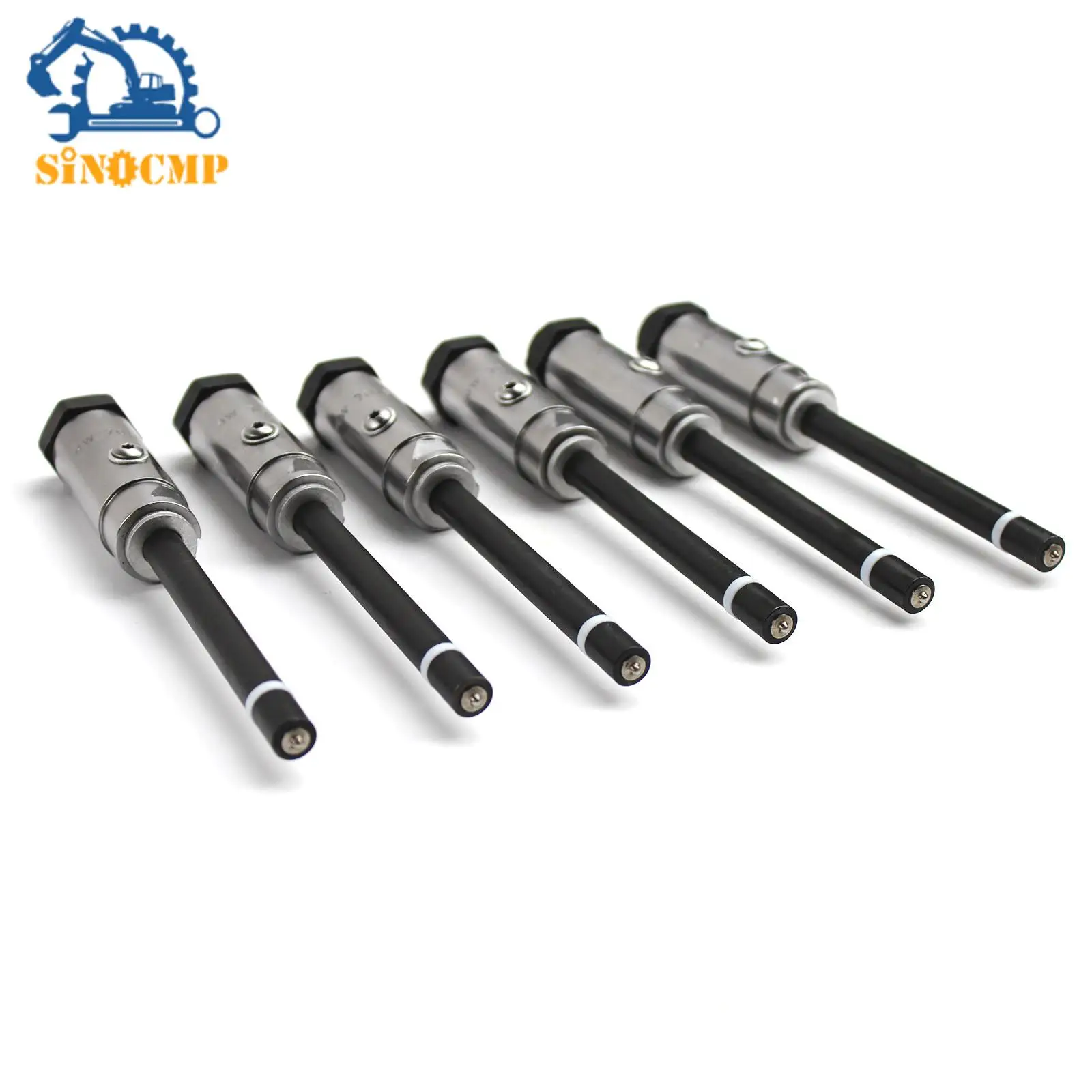 

6Pcs New Diesel Fuel Injector Nozzle 4W7018 0R3422 OR3422 For Caterpillar 1970-2012 3406B Engine Common Rail Injector Assembly