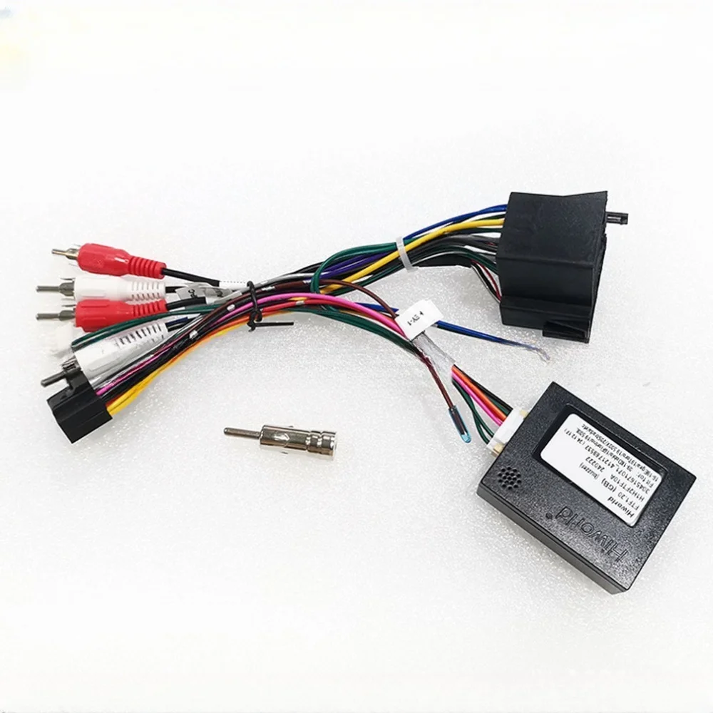 HiWorld CANBUS 16 Pin Wiring Harnss Power Cable For Fiat 500L/Doblo Bravo PANDA UNO Punto Fiorino Android Car Radio