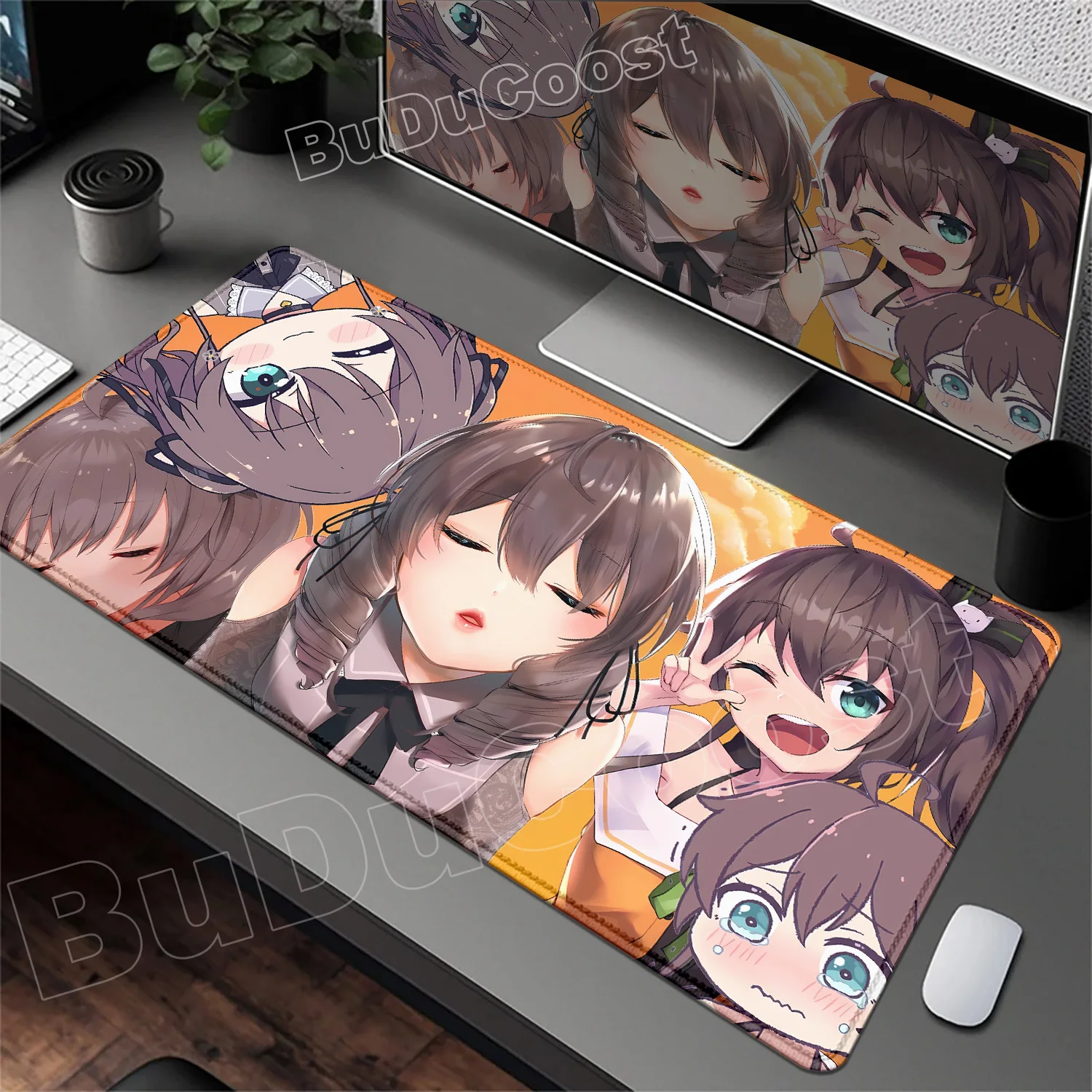 Natsuiro Matsuri Pretty Mouse Pad Laptop Large Hololive Keyboard Playmat PC Kawaii Anime Girl Mousepad XXL Game Cabinet Desk Mat