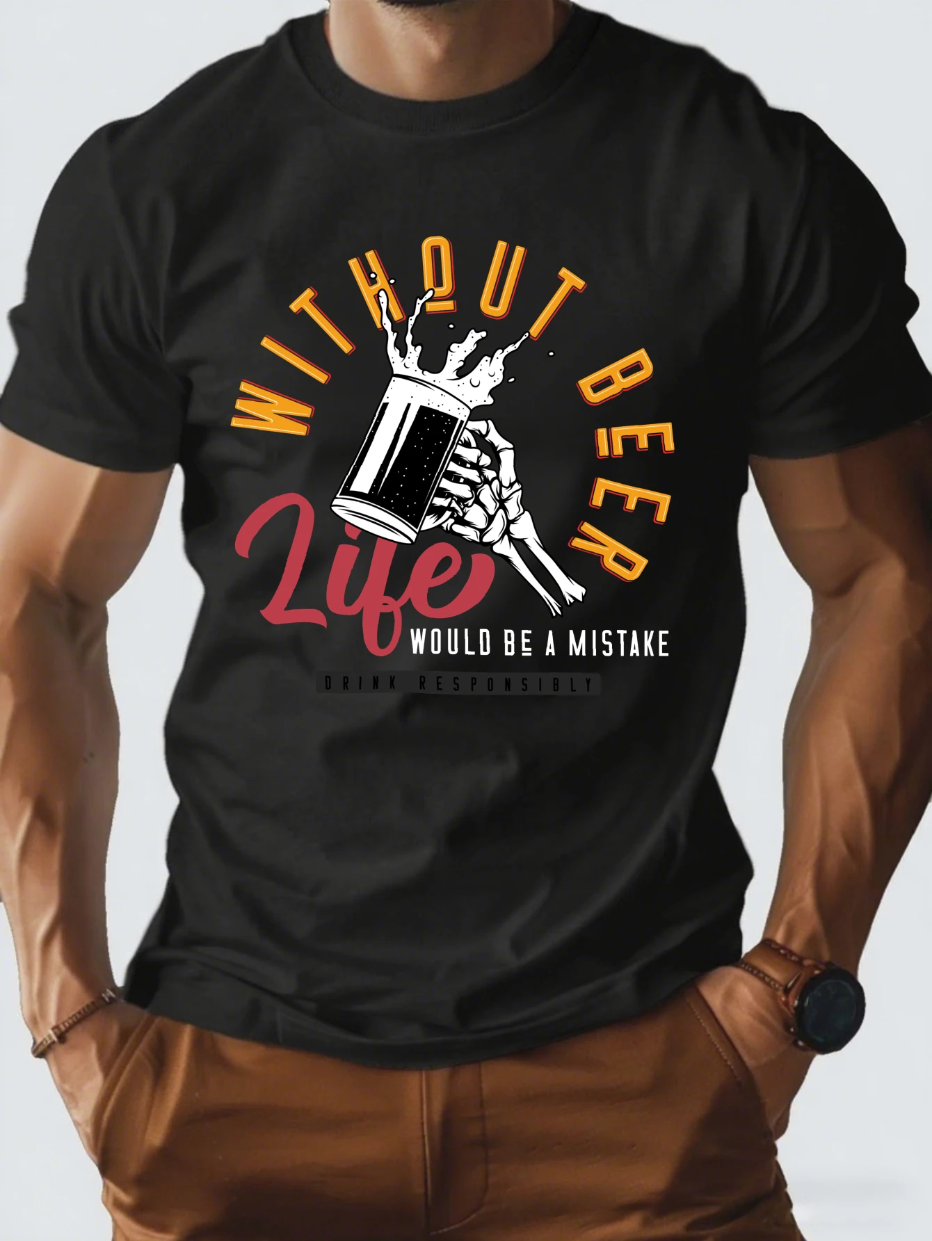 Vintage Dirt Bike Rider Graphic T-Shirt for Men, Motocross Style Short Sleeve Tee, Biker Racing Print Tops