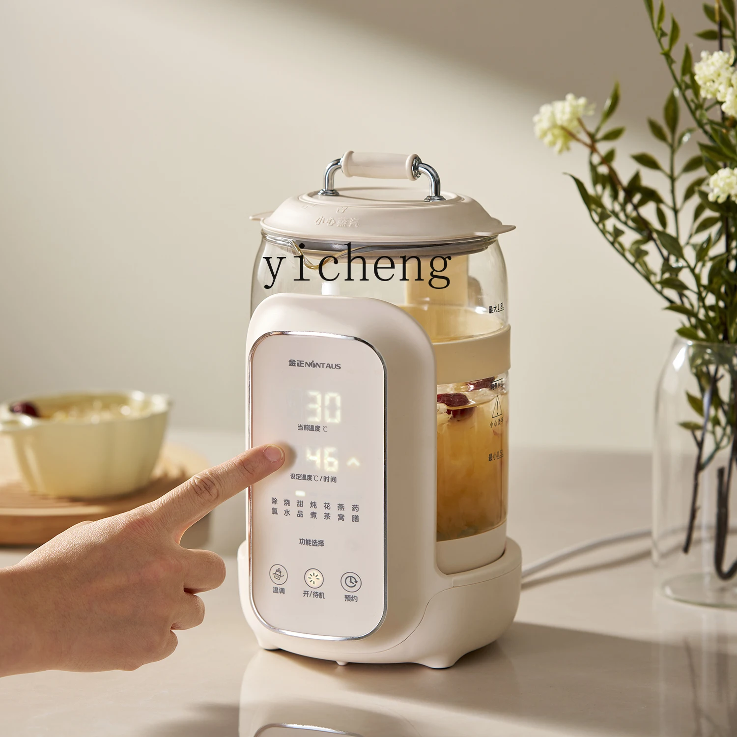 ZZ Bollitore elettrico Bottiglia di acqua calda per uso domestico Bollitore multifunzionale per ufficio sanitario Temperatura costante