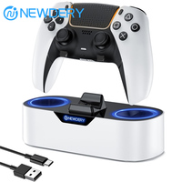 NEWDERY PS5 Single Controller Charging Station For PlayStation 5&DualSense Edge Controller Fast Charger Charging Stand Dock