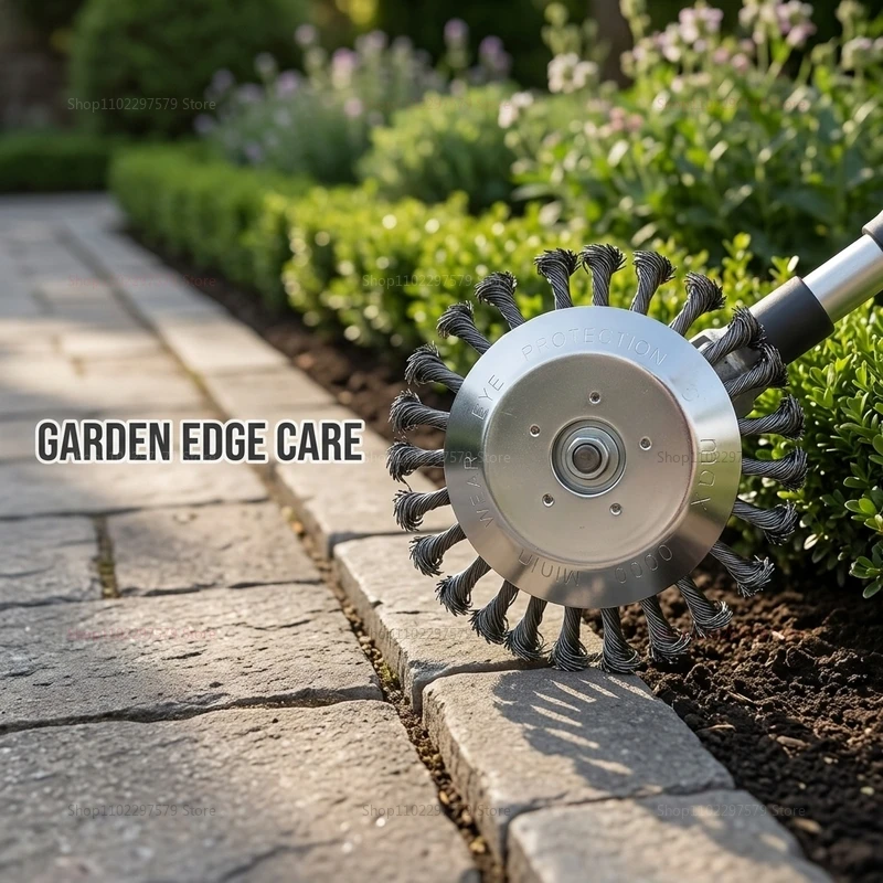 6 Inch Steel Wire Brush Cutter Head for Weed Trimmer Lawn Mower Grass Removal Heavy Duty Yard Tool with Mounting Hardware Kit