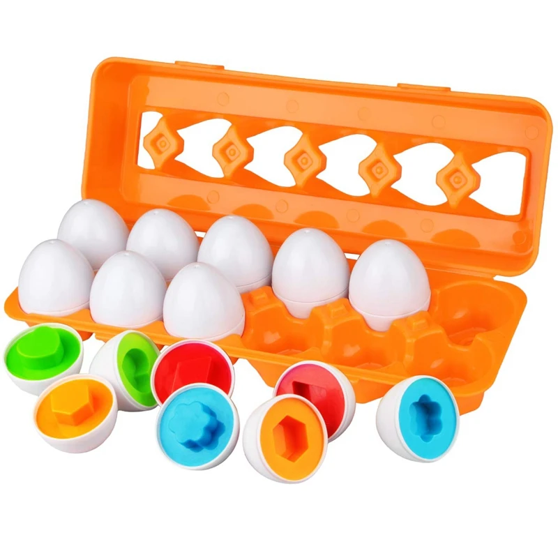 

Toddler Eggs Set Toys For 1 2 3 Years Old Boys Girls Colour Sorting Educational Toys Colour Matching Egg Toys For Kids