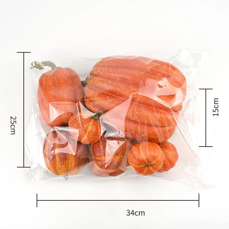 1-2Bags Realistic Decorative Foam Pumpkin Artificial Fake Pumpkin Figurine for Table Centerpiece Halloween Fall Decoration - view 6