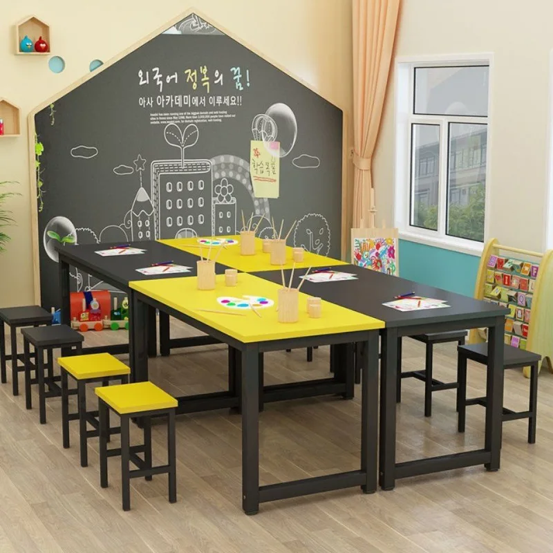 

Advanced Durable School Kindergarten Colorful Tables and Chairs, Studio Art and Handmade Drawing Tables