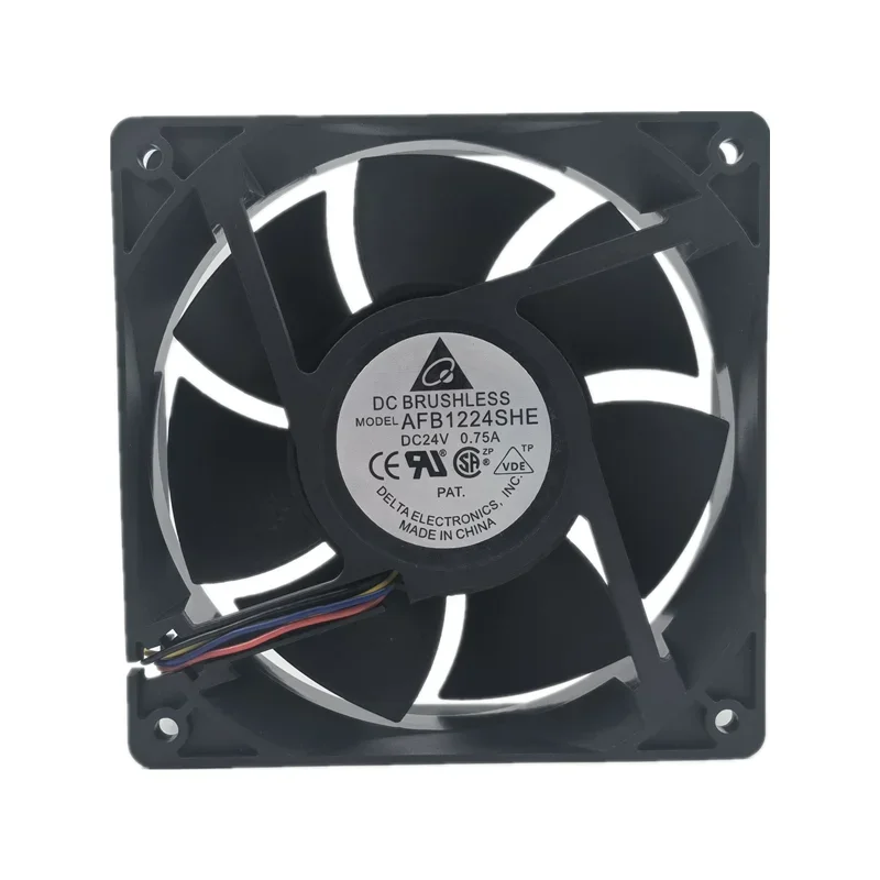 

For delta AFB1224SHE DC24V 0.75a 12038 12cm 120*120*38MM inverter industrial computer cooling fan