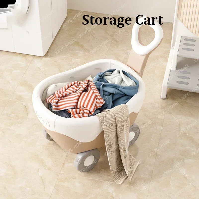 High-quality Mobile Children's Toy Storage Cart Large Capacity No Installation Toy Organizer Kids Shopping Walker Puzzle Gifts