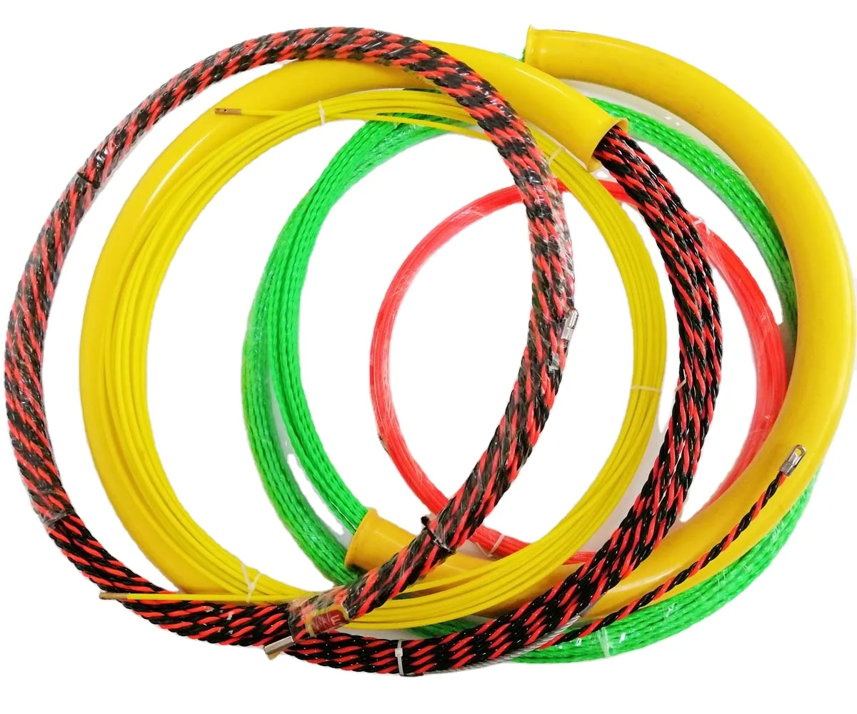 3 Wire PET Fish Tape 15M 6mm Cable Puller Electrician Wire Guider Puller Threader Threading Device