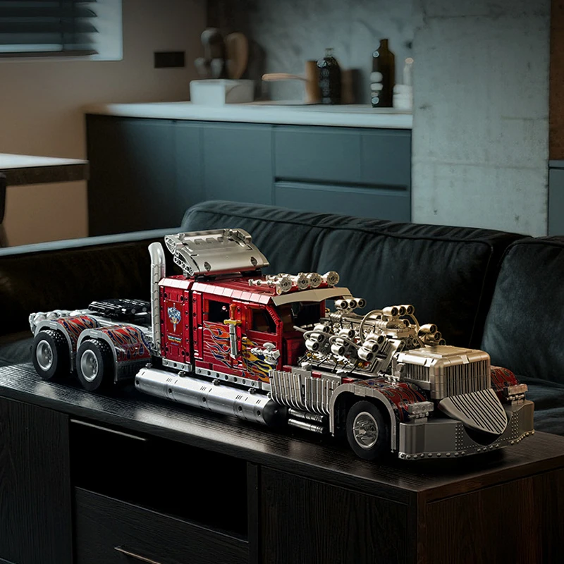 

3485 шт. MOC Технический RC Thor 24 Тяжелый грузовик Строительные блоки Сборка автомобильных кирпичей Модель игрушки для мальчиков Подарочный набор