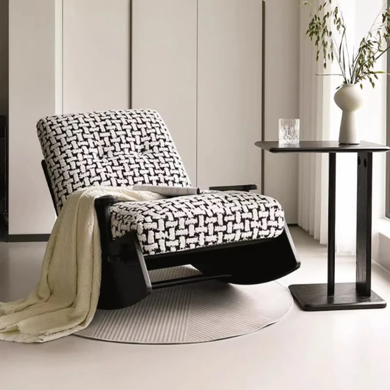 

Reclining Rocking Sofa Chair Solid Wood Balcony Lazy Floor Sofa Chair Love Seat Designer Fauteuil Salon Maison Home Furniture
