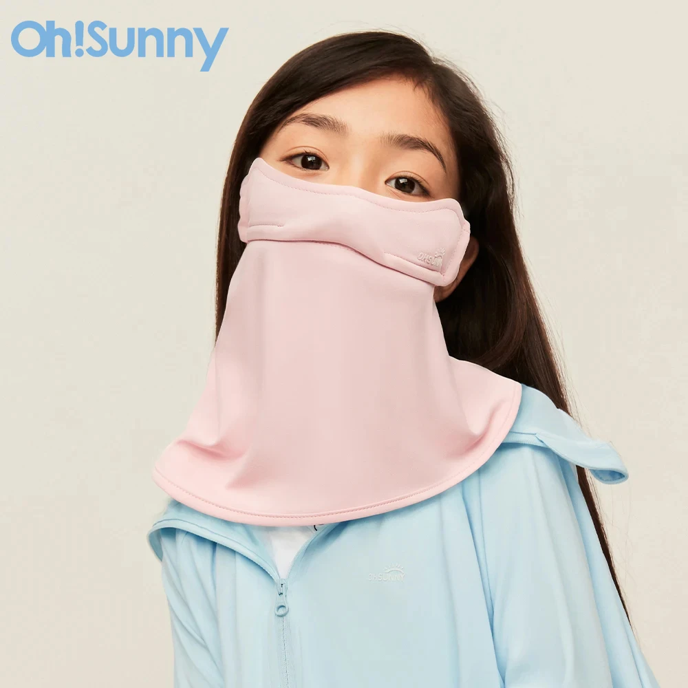 OhSunny New Sun Protection Mask for Kids Children Fit The Face Ear Adjuster Nose Opening Design Breathable Masks Sunscreen