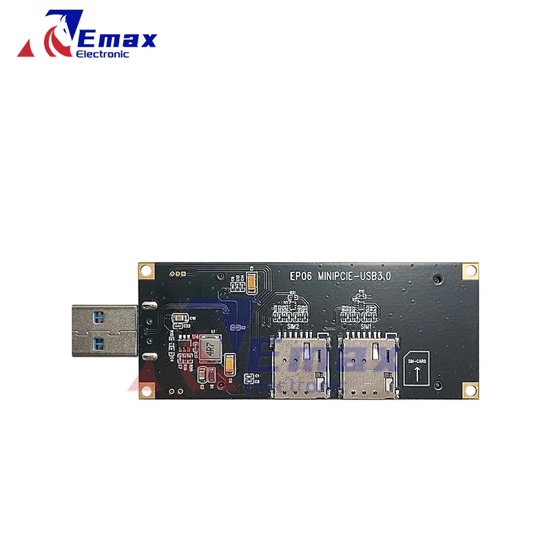 mini pcie para usb 30 adaptador placa chave com slot para cartao dual sim ep06 e ec25 ec21 sim7600e h sim7600sa modulo 4g 01