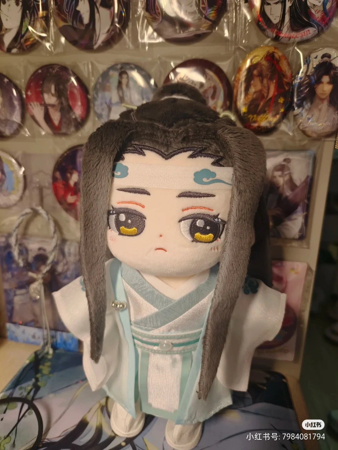 Anime Mo Dao Zu Shi Plush Toy Wei Wuxian Lan Wangji Plush Dolls Little Apple Donkey Plushie Figure Soft Stuffed Dress Gift