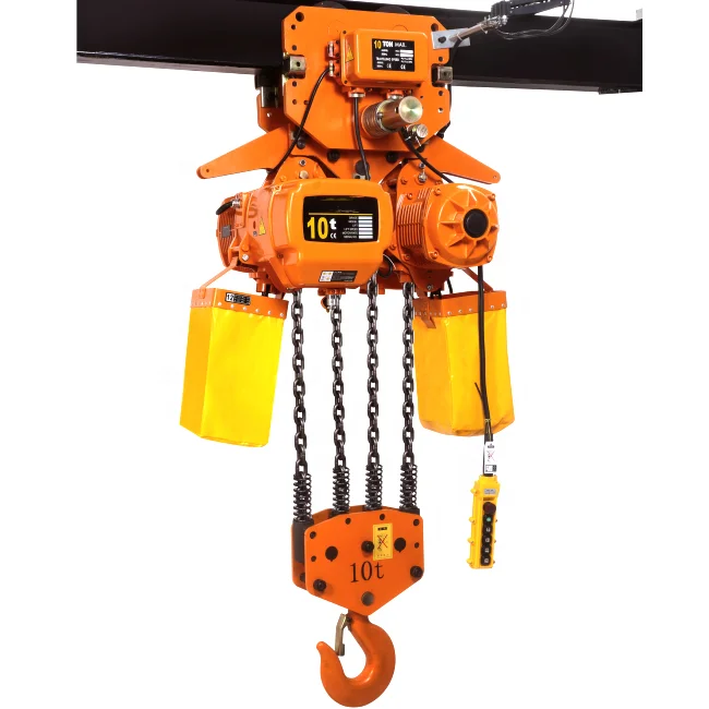 Chinese manufacturer hot sell HHBB hoist capacity of 10 ton 15 ton 25 ton electric chain hoist