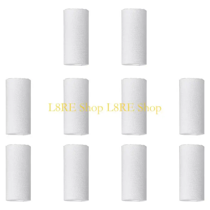 L8re 10pieces تغيير سريع 5 بوصة خراطيش القطن PP PP مرشح نسيج القطن لترشيح المياه المتفوقة والوضوح