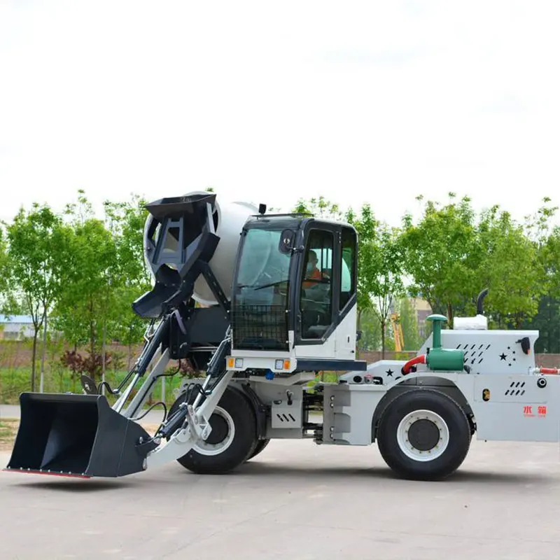 Customized 3.5 Cubic Self Loading Concrete Mixer Truck With Low Fuel Consumption