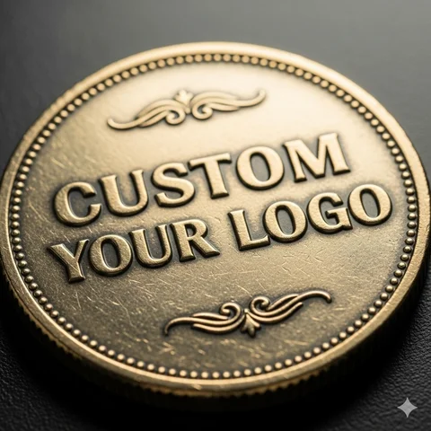 Custom Metal Personalized Logo Coins Manufacturer Zinc Alloy Metal Custom Your LOGO Coins