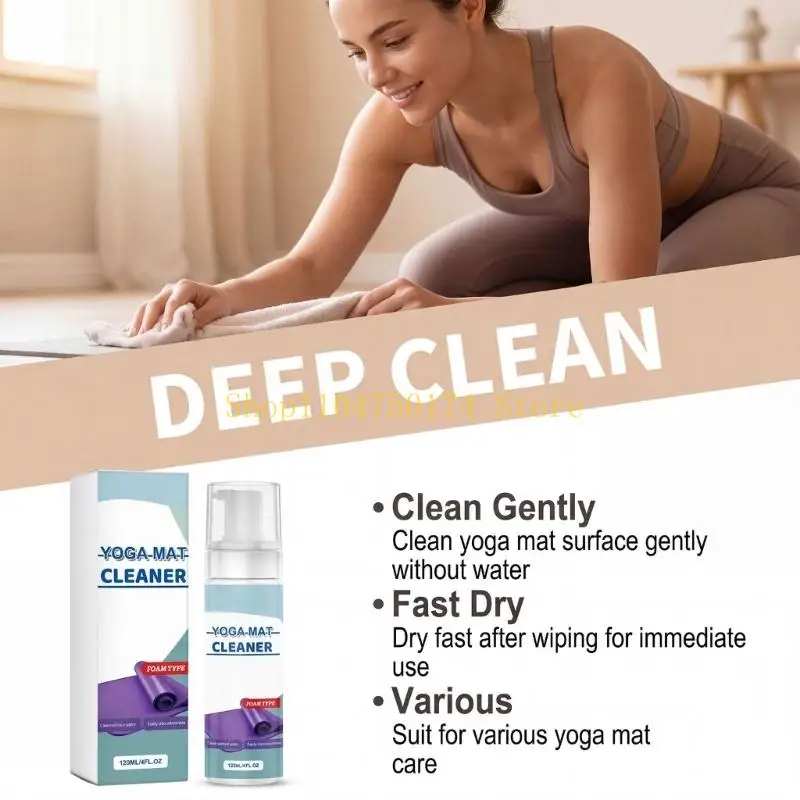Rinse Freely Yoga Mat Cleaner 120ml Quick Drying Technology Removes Sweat Top Sale