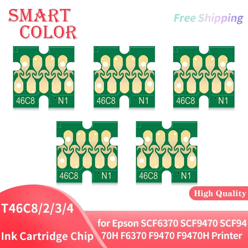 T46C8 T46C T46C2 T46C3 T46C4 Ink Cartridge Chip for Epson SCF6370 SCF9470 SCF9470H Epson SureColor F6370 F9470 F9470H Printer