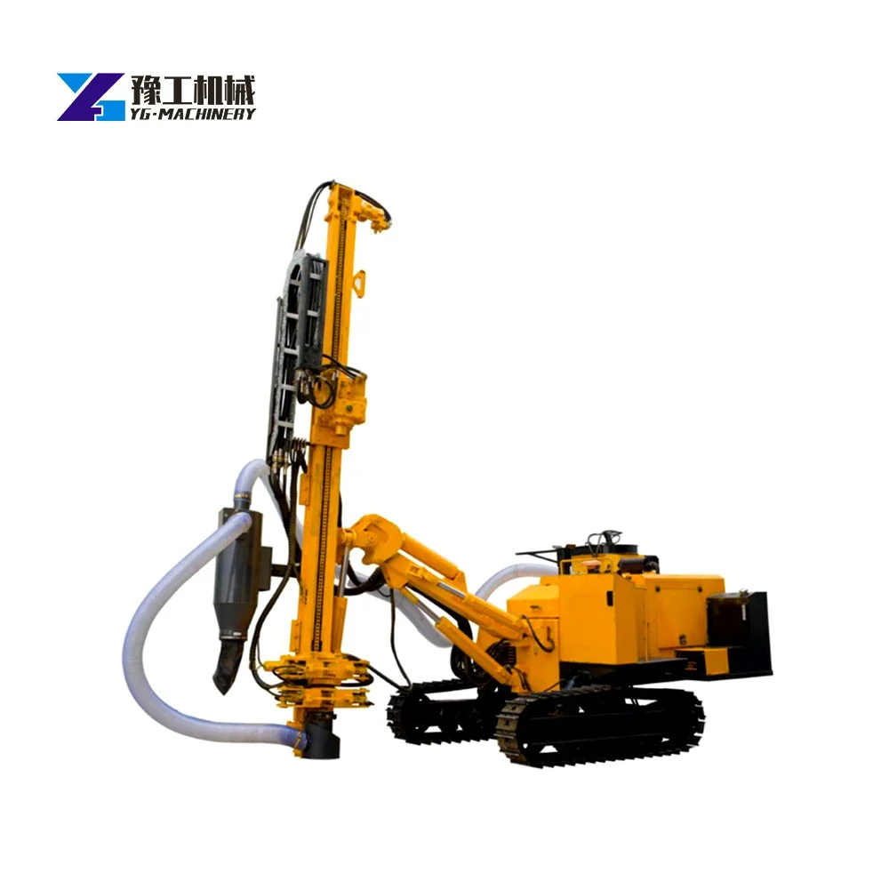 

Mine drilling rig machine horizontal blast hole hydraulic crawler mounted drilling jumbo