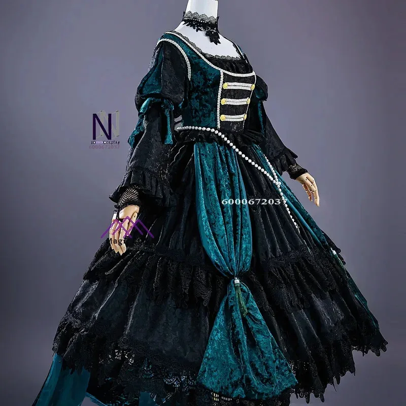 

DY20Аниме Одежда высшего качества Черный дворецкий Sieglinde Sullivan зеленое платье Witcn Лолиты для женщин парик косплей костюм на заказ Хэллоуин