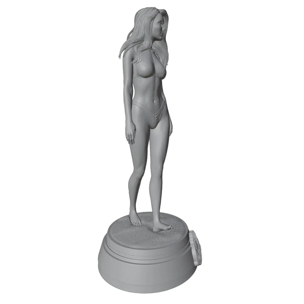 1/24  75mm Sexy Girl Resin Model Kits GK Miniature 3D Printed Gray Model Figurine DIY Doll Model Unassembled And Unpainted view 5