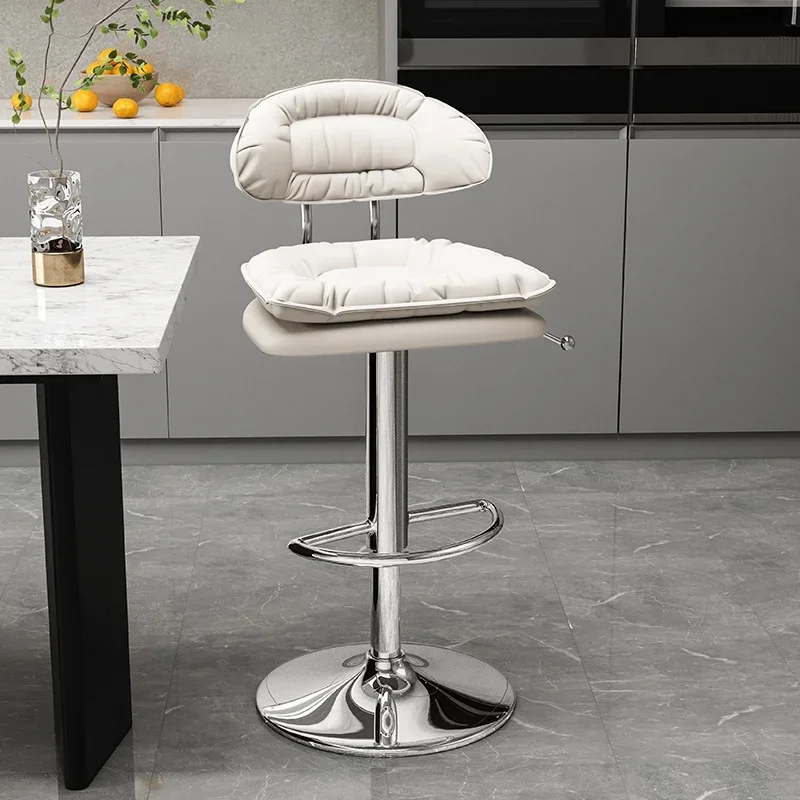 

Bar Stool Counter Chair Adjustable Height Swivel Backrest Office Bar Chair Home Kitchen Dining Stool Bar Chair Kitchen Bar Stool