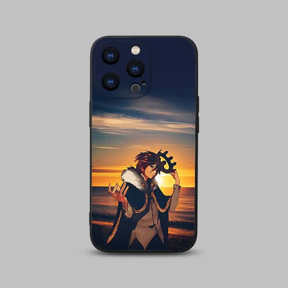 حافظة هاتف The Beginning After End لهاتف iPhone 17,16,15,14,13,12,11,Pro,Max,Plus,X,XS,SE4,E,Mini,Soft Black Case