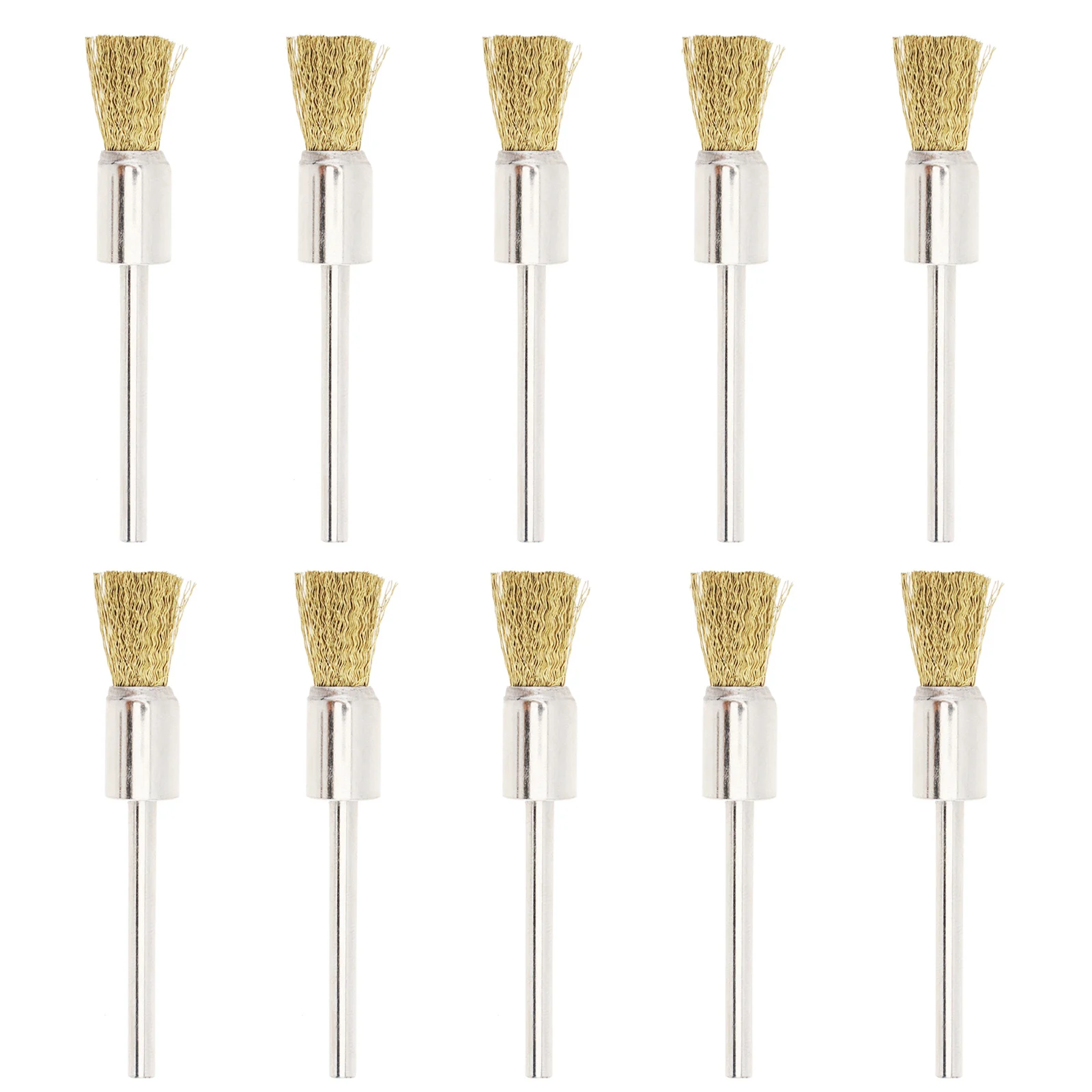 

10pcs Mini Copper Wire Brush Pen Type Polishing Brushes for Cleaning Grinding Polished Polishing Copper Wire Brushes