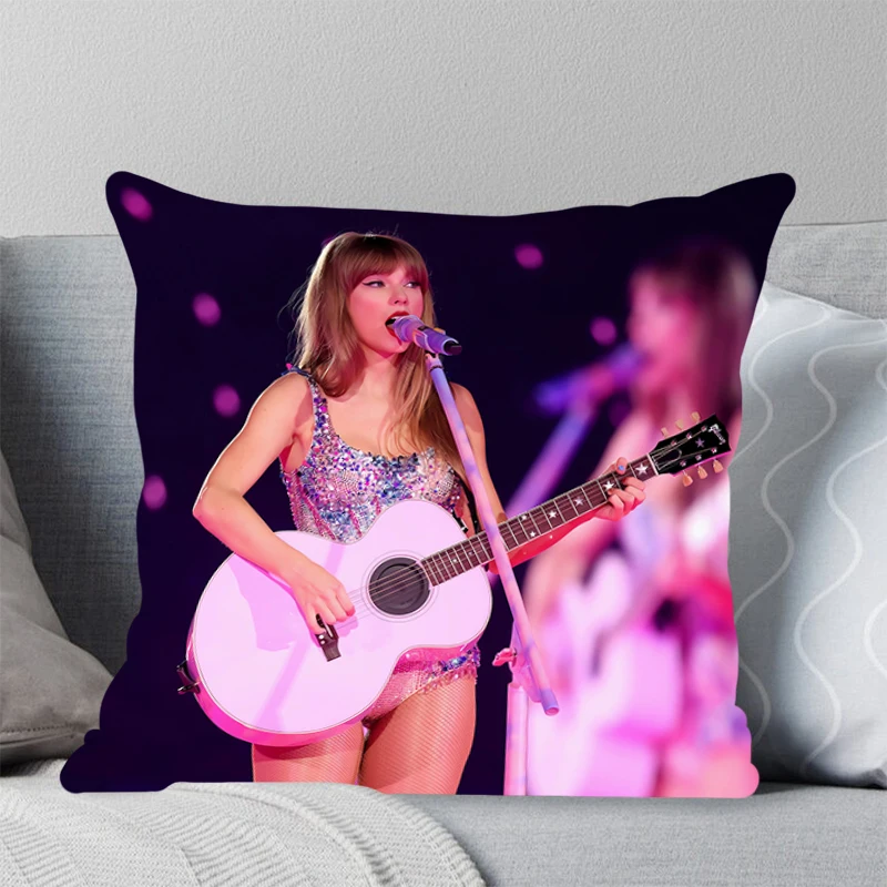 Pillow case tide bedding leisure coffee shop car pillow case printed cushion cover sofa T-Taylors S-Swifts pillowcase Home Decor