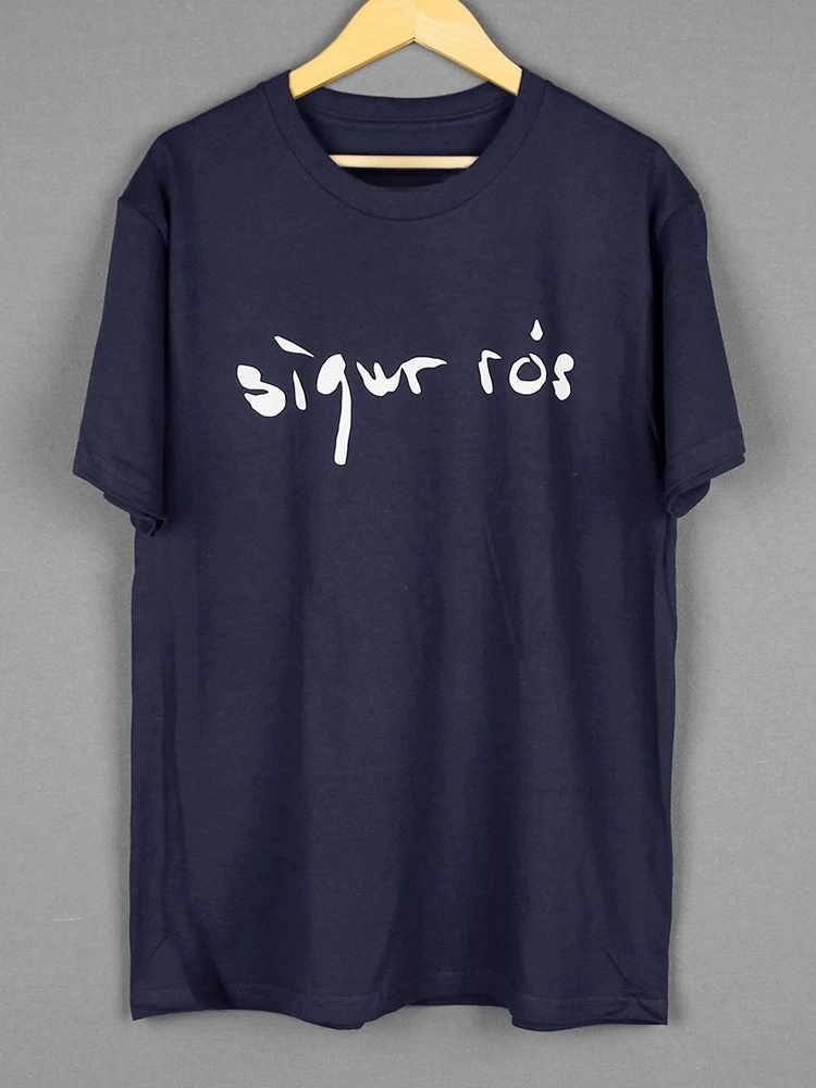 Sigur Ros موجة الفرقة بعد أيسلندا بوست روك القطن الترفيه الأمريكي التعاقد شعار الرجال والنساء تي شيرتات قصيرة الاكمام #1
