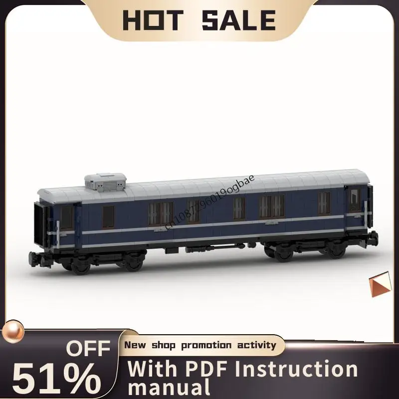 

New 937Pcs City Technical Train Tracks Railway Moc Baggage Coach Model Building Blocks Diy Creative Ideas Kids Toy Birthday Gift