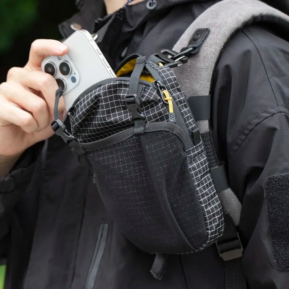 Outdoor Hiking Storage Bag Water Bottle Bag Phone Pocket Ultra-light Waterproof Mountaineering Adjustable Expand Backpack