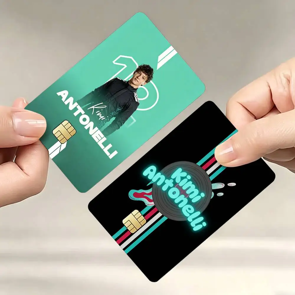 

Race Car Driver K-Kimi A-Antonelli Decorative Waterproof Film Skin Cover Credit Card Stickers Debit Front Bank Bus Pass