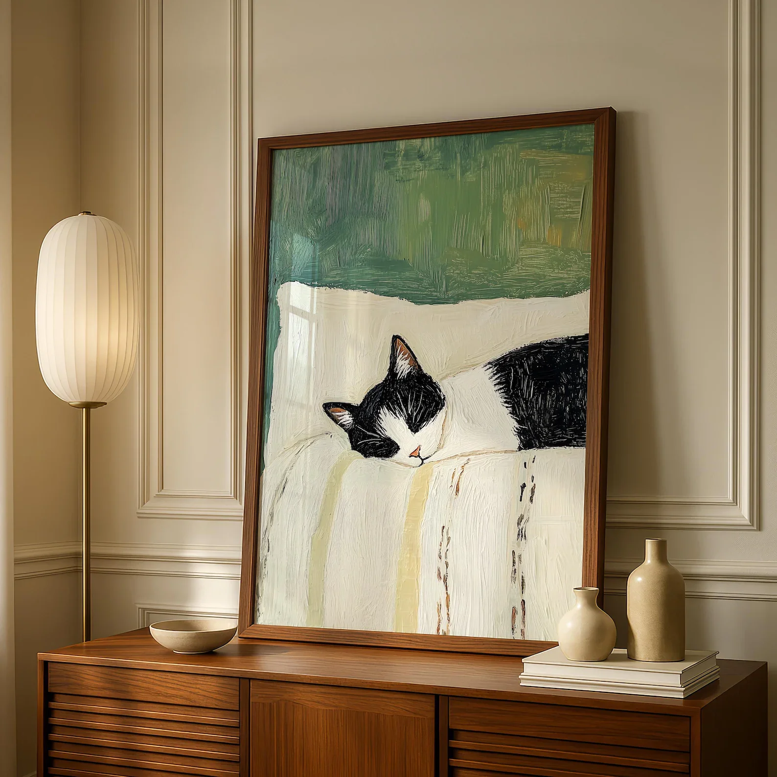 1 ชิ้น (ไม่มีกรอบ) ภาพพิมพ์บนผ - Home Decor Green บทวิจารณ์และราคา