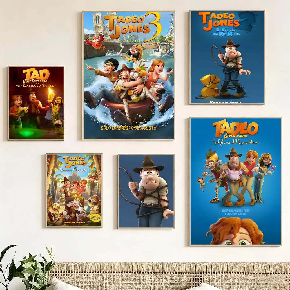 Anime Tad the Lost Explorer Poster Pegatina artistica HD autoadhesiva impermeable para salon dormitorio