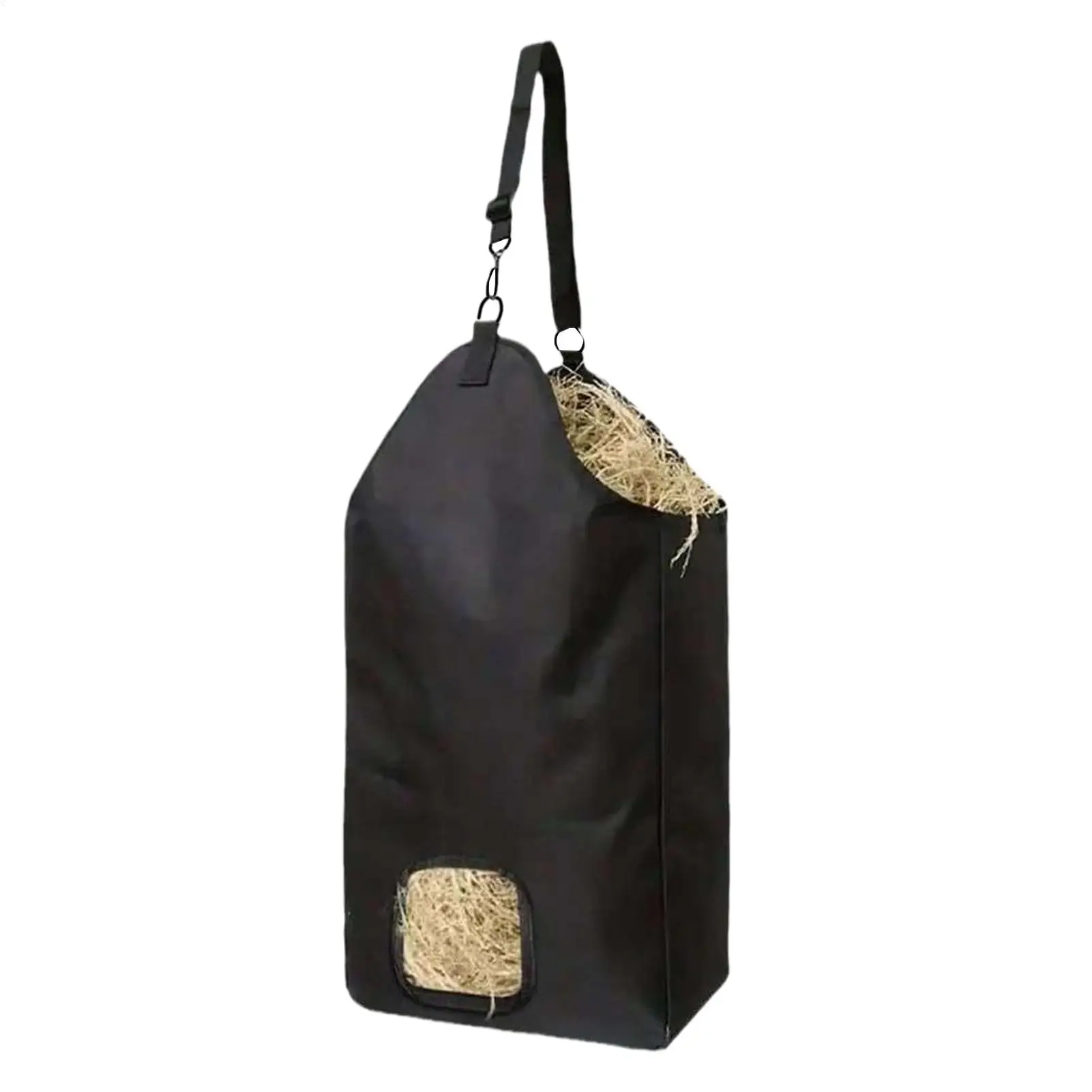 حقيبة تغذية الحصان حقيبة القش سعة كبيرة حقيبة تخزين القش في الهواء الطلق تغذية بطيئة الحصان القش حقيبة مستقرة المحمولة تغذية تخزين أداة