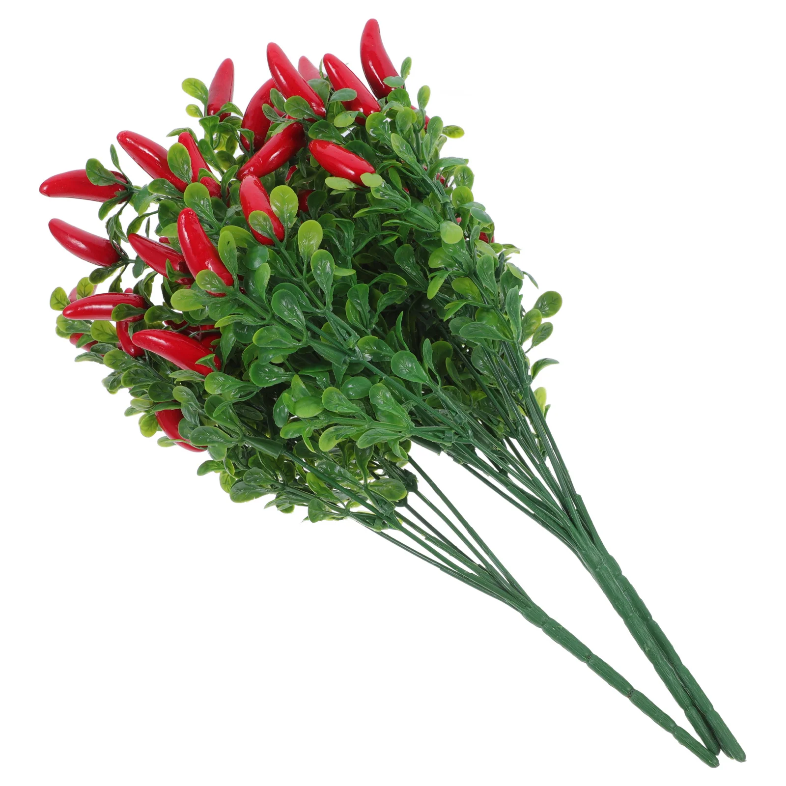 

4Pcs Faux Pepper Bouquet Lifelike Fake Chili Decoration for Home Office Vase Filling Event Decor Simulation Fruit Plants Small