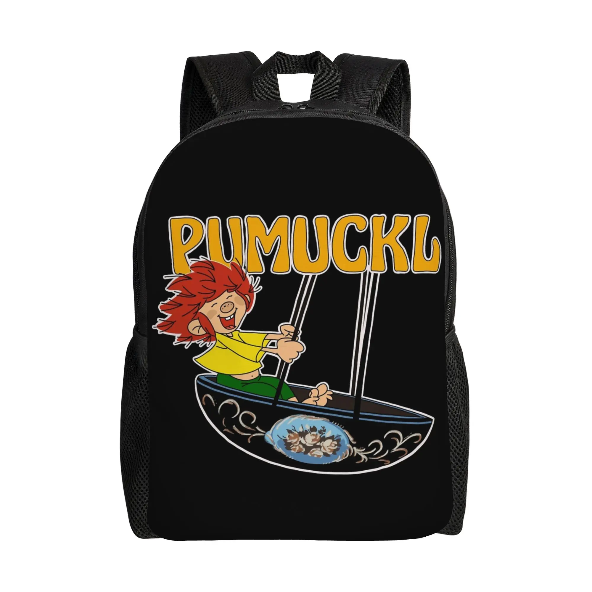 

Рюкзак Pumuckl Swing для мужчин и женщин, модный студенческий рабочий рюкзак, холщовые сумки с карманами в стиле аниме и мультфильмов для колледжа