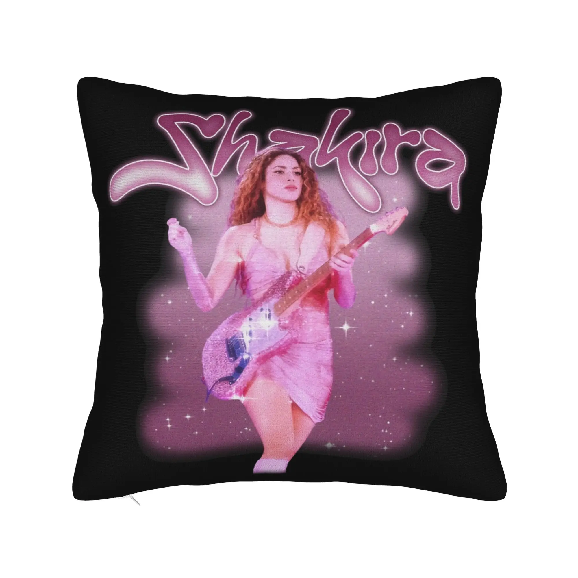 Singer Shakira Pillowcase Double-sided Printing Polyester Cushion Cover Decorative  Pillow Case Cover Home Square 40*40cm