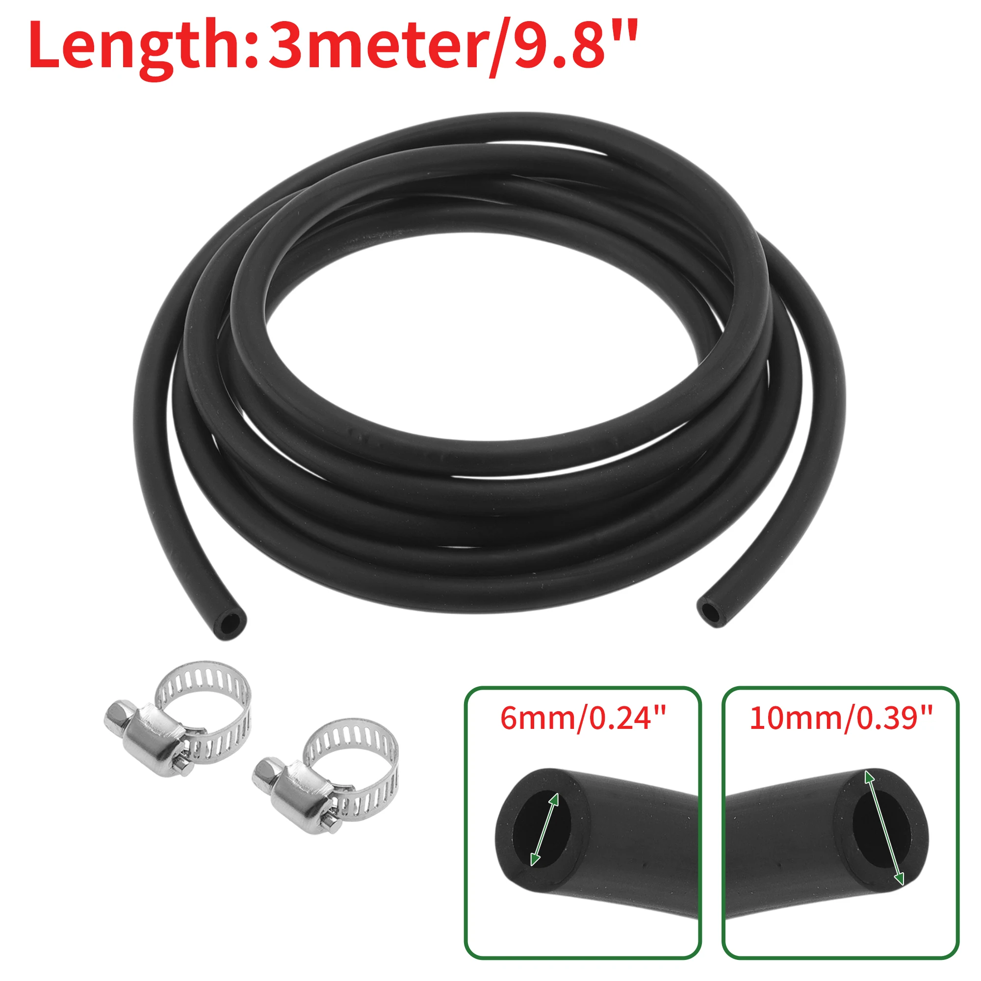 

UXCELL Шланги для смазочного масла 6x10 мм Водяной шланг Трубопровод