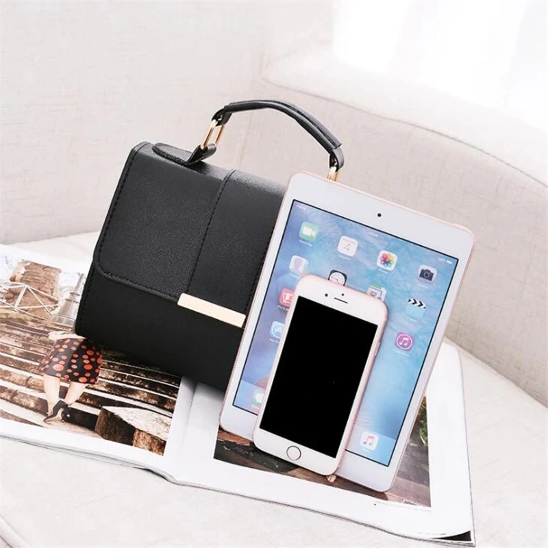 Frauen Mode PU Leder Schulter Kleine Klappe Umhängetasche Handtaschen Top Griff Messenger Taschen Hohe Qualität Luxus Damen Handtasche – Detail 16