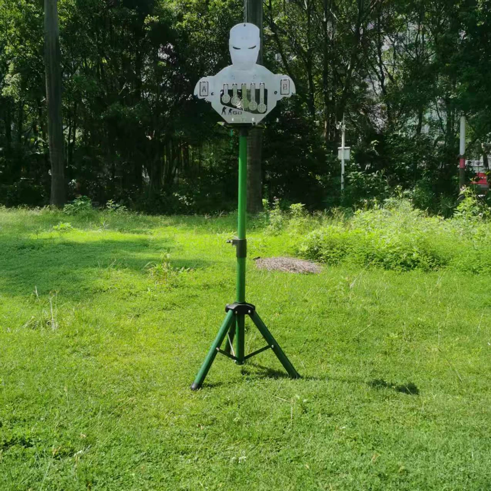 New Kamen Rider-shaped Stainless Steel Water Soft Plastic Pellet Shooting Practice Metal Brushed Target