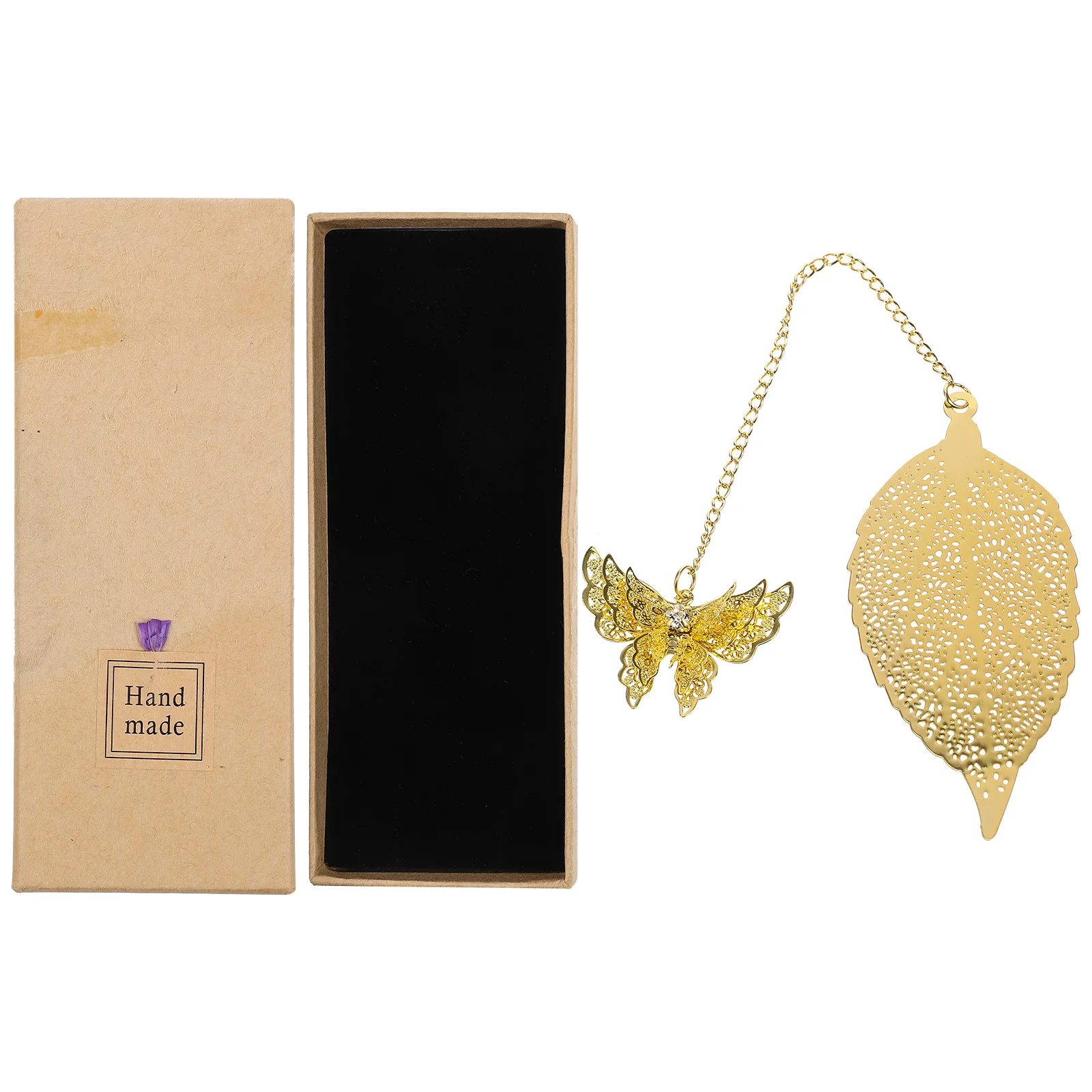 Metal Bookmark Chinese Style Leaf Design Vintage Book Page Flag Gift For Friends Family Co-Workers Student Supplies