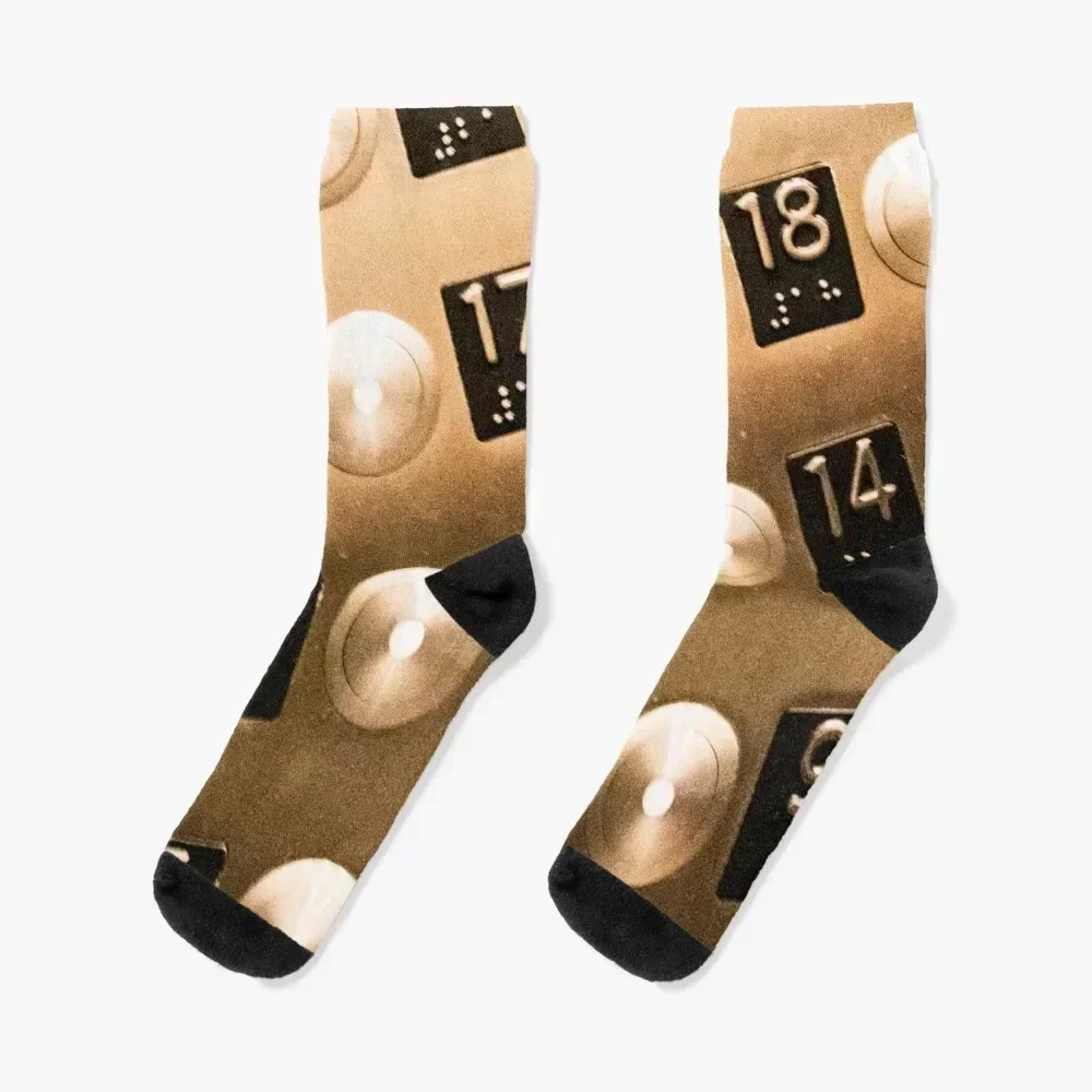 Elevator Buttons Socks sports stockings man Men Socks Luxury Brand Women's